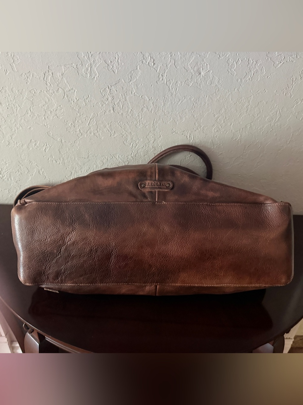 Bed Stu Tote Bag Distressed Dark Brown Leather Weekender Perfect Condition # 2 - Picture 10 of 16
